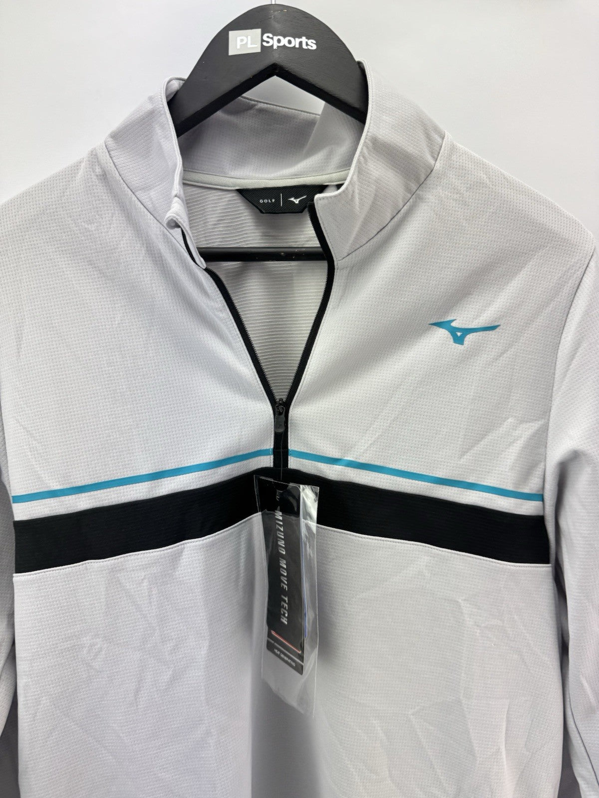 Mizuno Golf Pullover Breath Thermo Drop 1/4 Zip /Grey / UK Small /New /286623