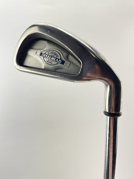 Callaway X-14 3 Iron Steelhead Rifle 6.5 Stiff Flex Steel /Right /New Grip/282940