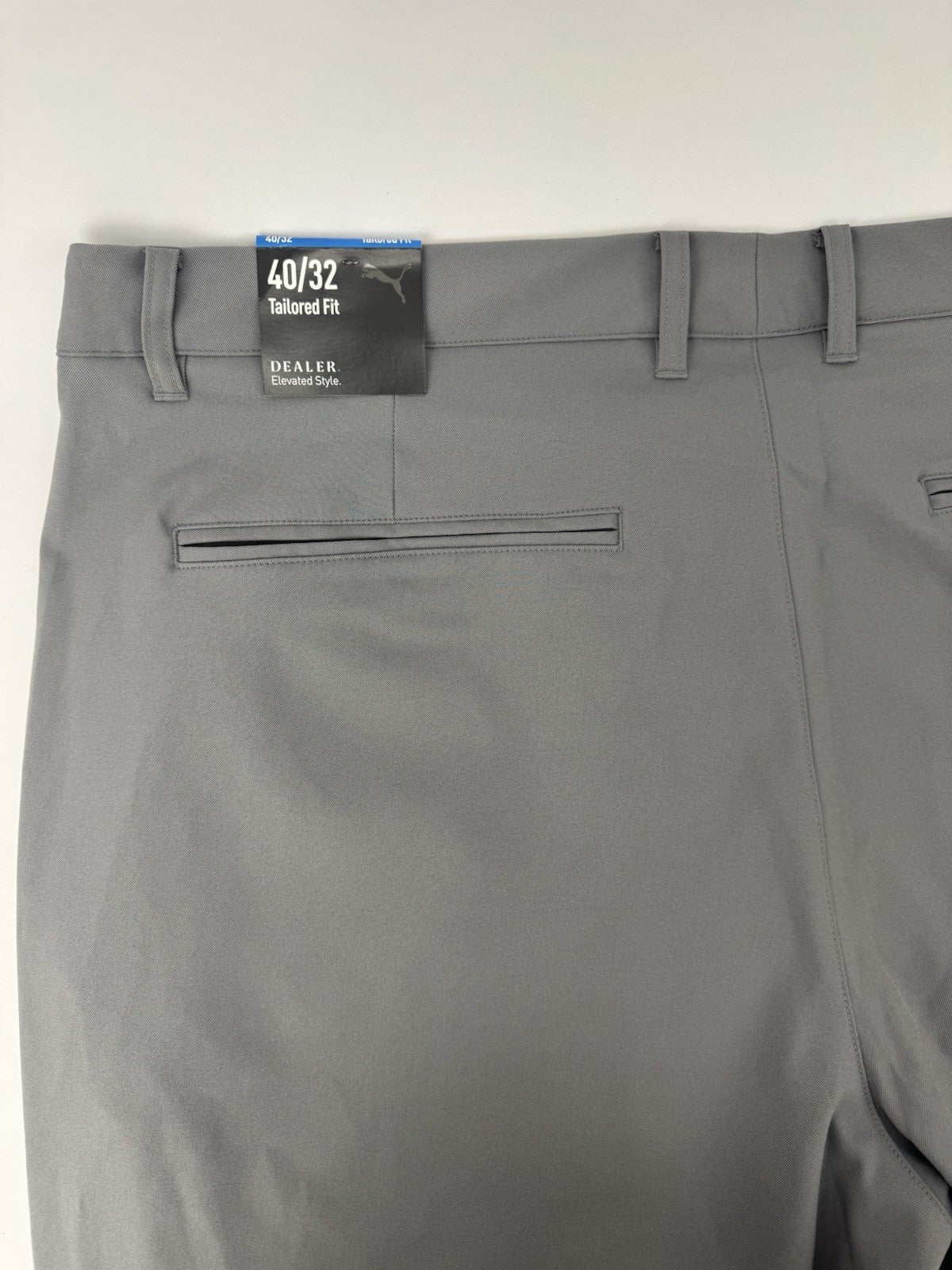 Puma Dealer Tailored Fit Golf Trousers Grey Mens Size 40/32 Slate Sky Golf/353916