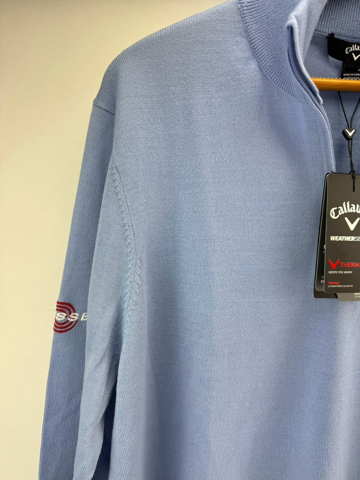 Callaway Odyssey Mens Pullover Blended Merino Thermal UK S /Blue /New /199922