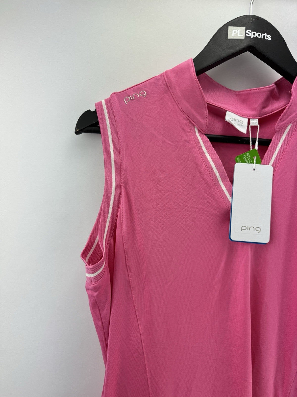 Ping Golf Ladies Dress Carla Sleeveless /Flamingo Pink /UK Size 8 /New /339112