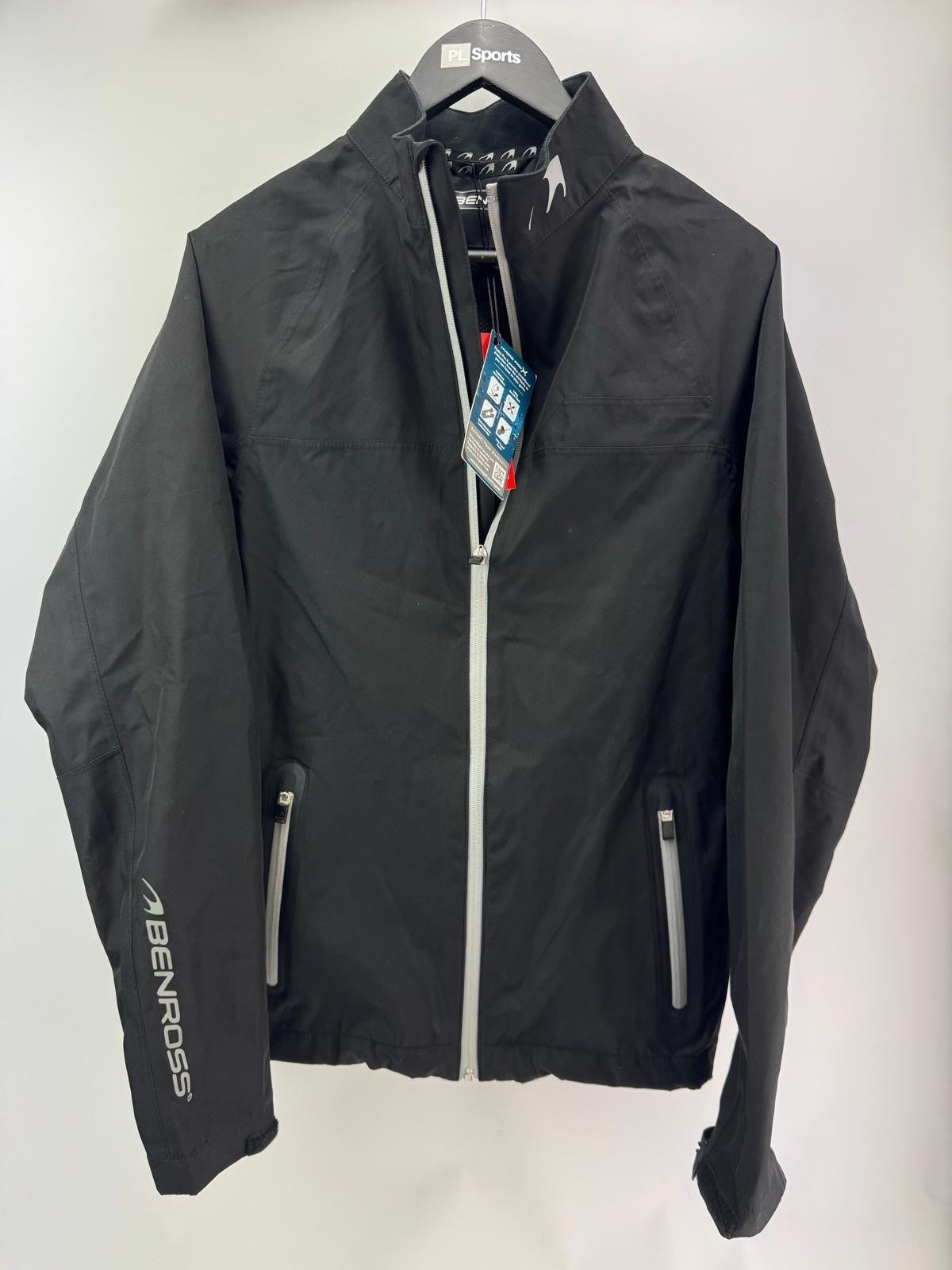 Mens Benross Hydro Pro X Golf Jacket Black Size Small Waterproof/ 305150