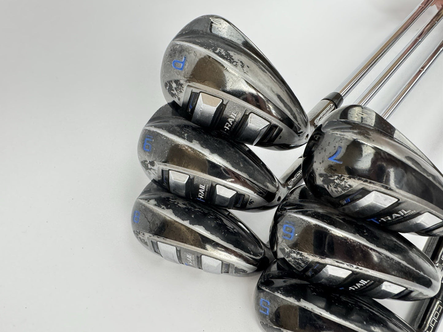 Cobra T Rail Irons Left Handed 5-PW Regular Flex Steel /Midsize Grips /3560612