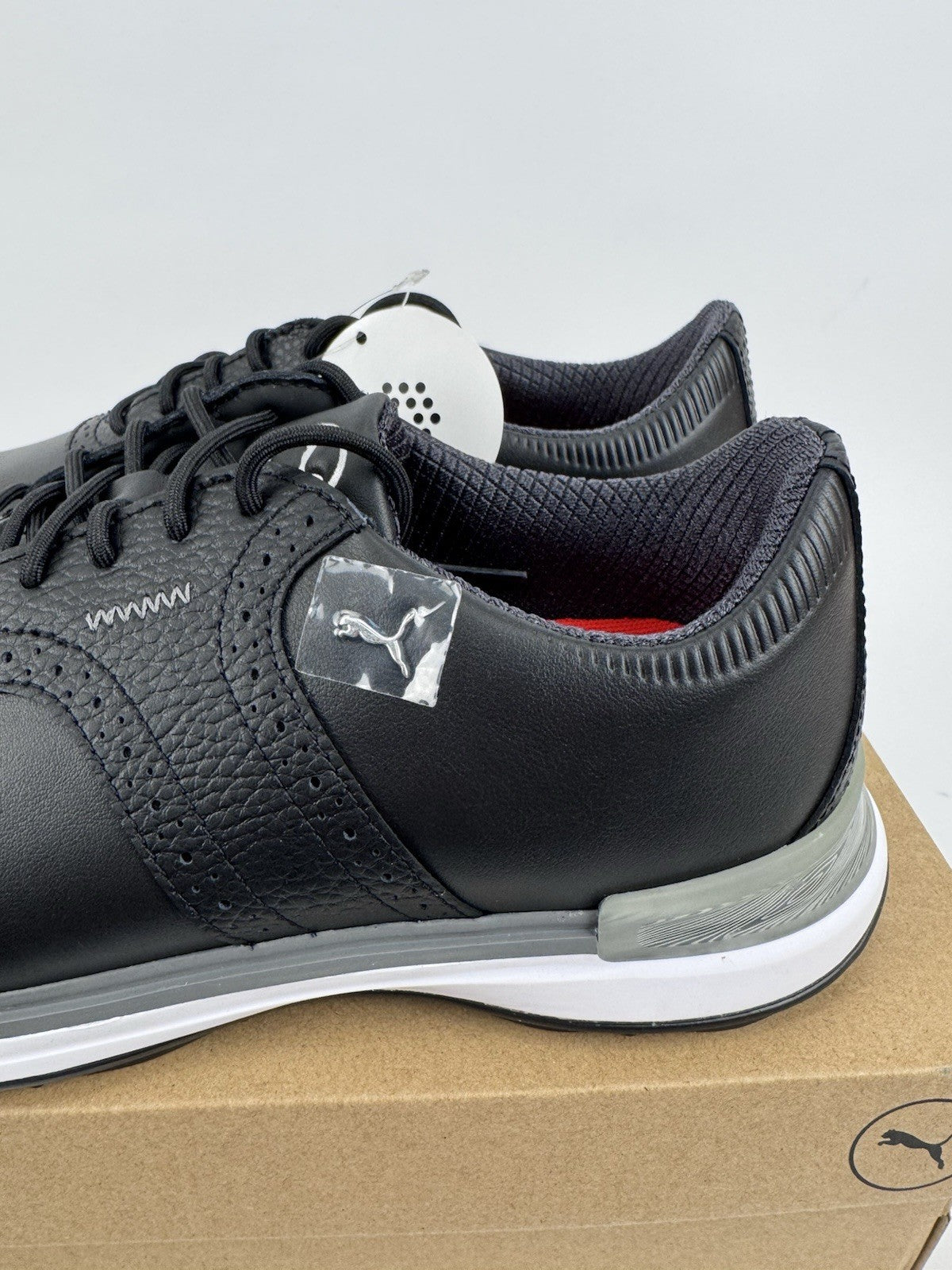 Puma Avant Golf Shoes Men's Size UK 7.5 Waterproof Black Premium/318441