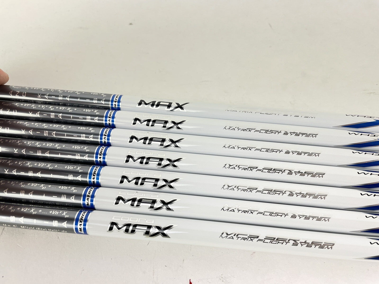 Matrix Ozik White Tie Iron Shaft Set (7) X4 58R Regular Graphite 42”/0.370/138431