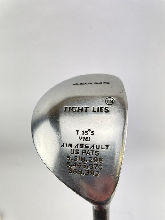 Adams Golf 3 Wood 16* Tight Lies Regular Flex Graphite /Right /New Grip /212490
