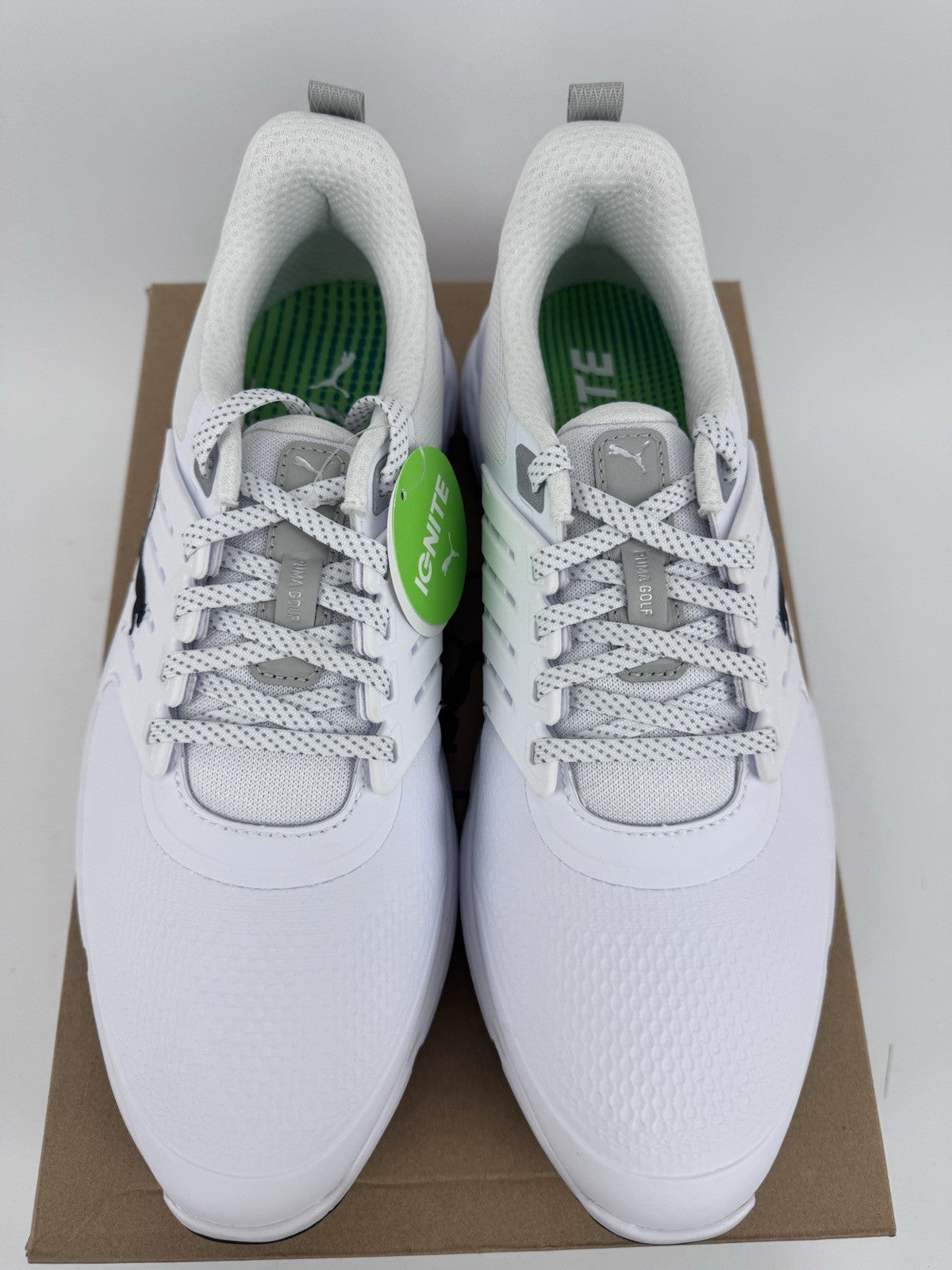 Puma Ignite Elevate 2 Tour Men's Golf Shoes Size UK 10 White Waterproof/319144