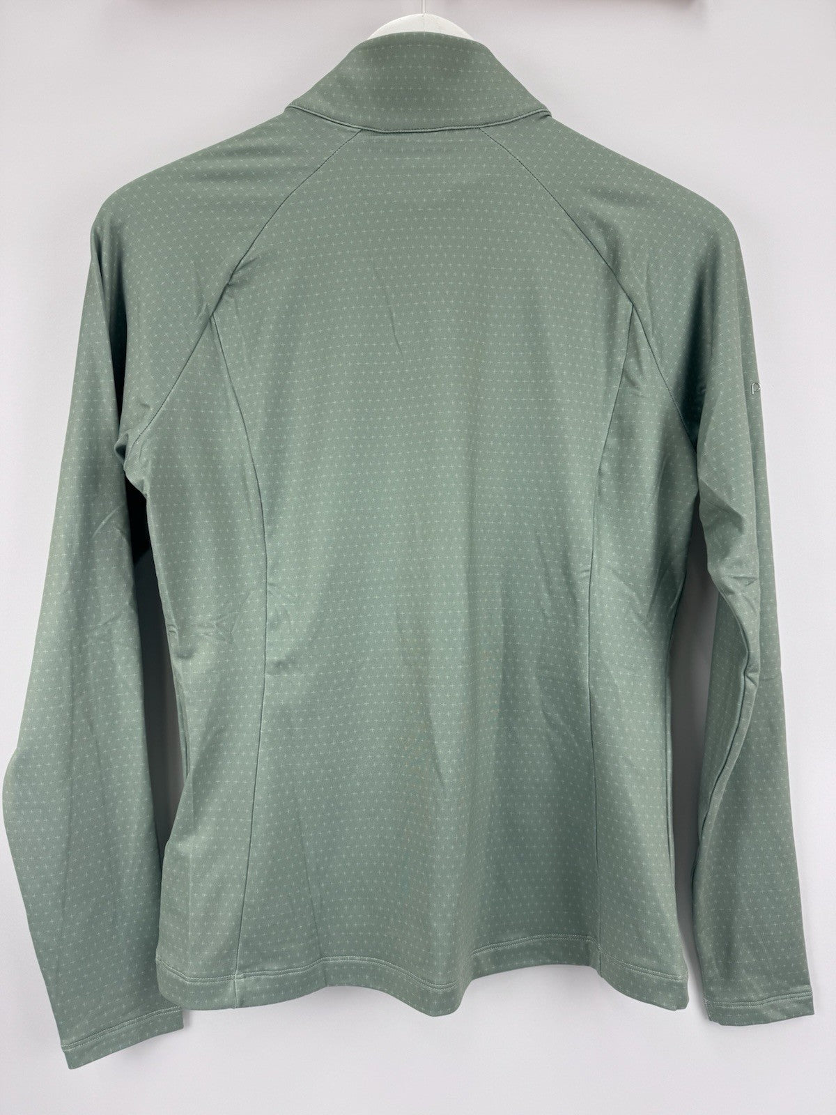 Ping Jasmine Golf Jumper Women's UK Size 12 Green Multi Long Sleeve Zip Up/315145