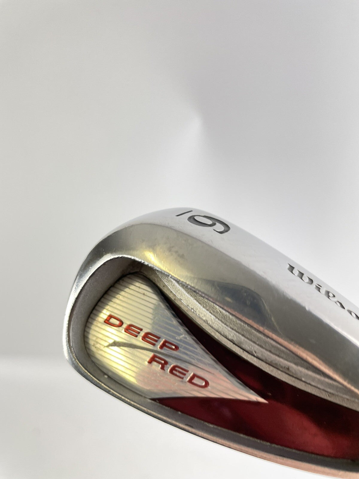Wilson Deep Red 6 Iron Regular Flex Steel /Right Handed /New Grip /Polished/62042