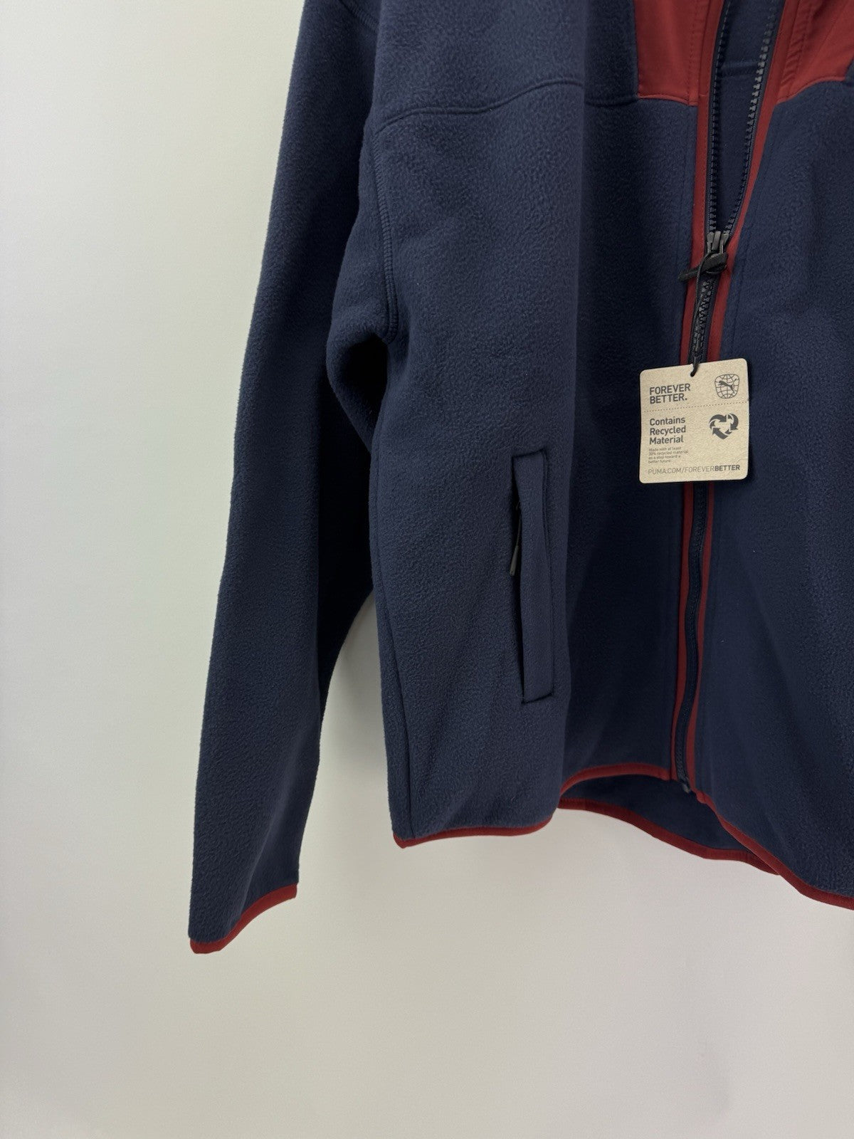 Puma Golf Ladies Fleece Full Zip Charley UK Small /Navy /New /300791