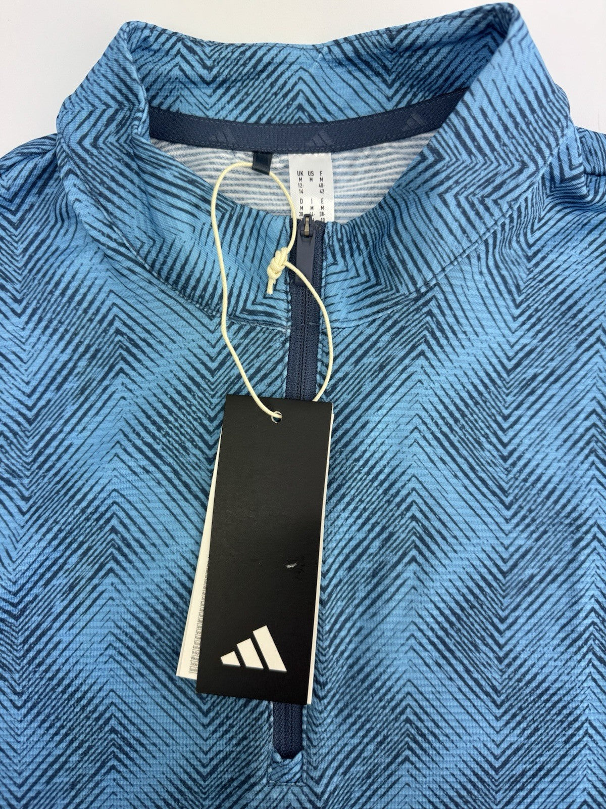 Ladies adidas Ultimate365 Ottoman Printed Sleeveless Polo Size UK Medium /309758