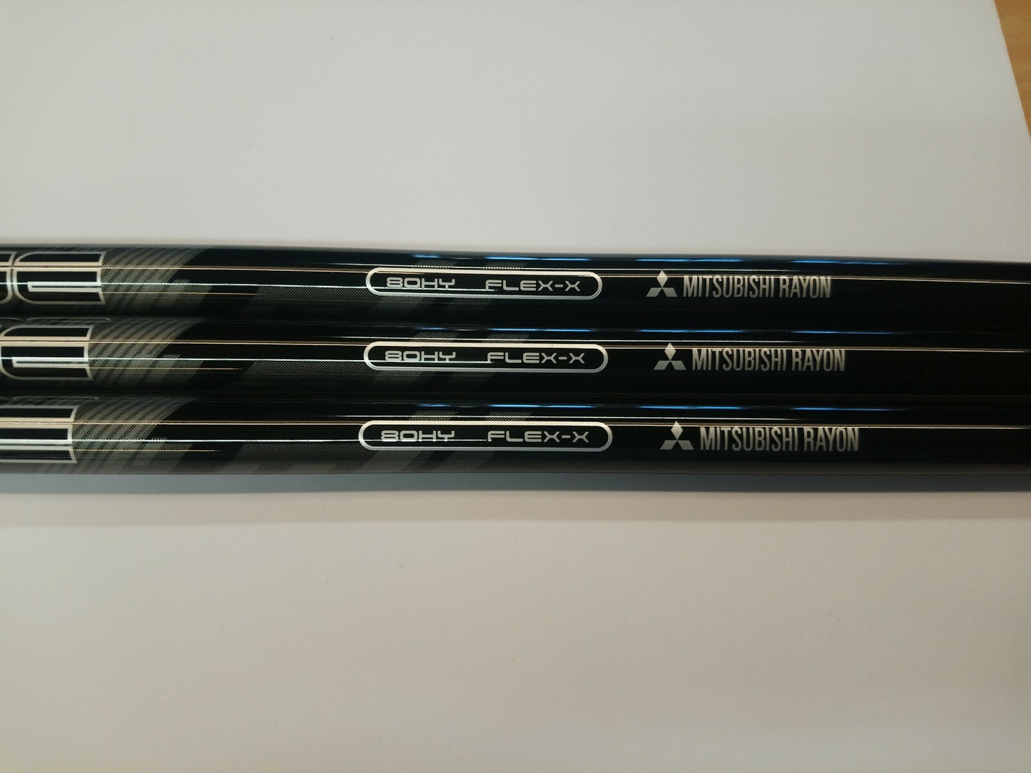 3 x Mitsubishi Rayon Kuro Kage 80 Hybrid Shafts Extra Stiff 42" 0.370 /3KKX421