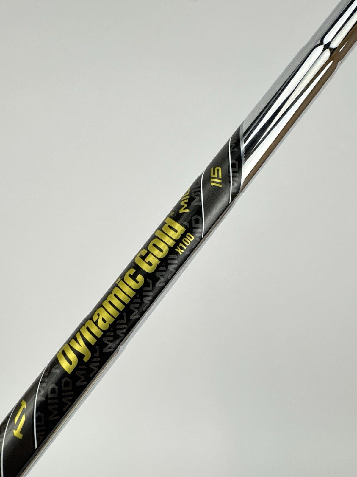 Dynamic Gold 115 Iron Shaft MID X100 X Flex Steel 35" /0.370 Parallel /326726