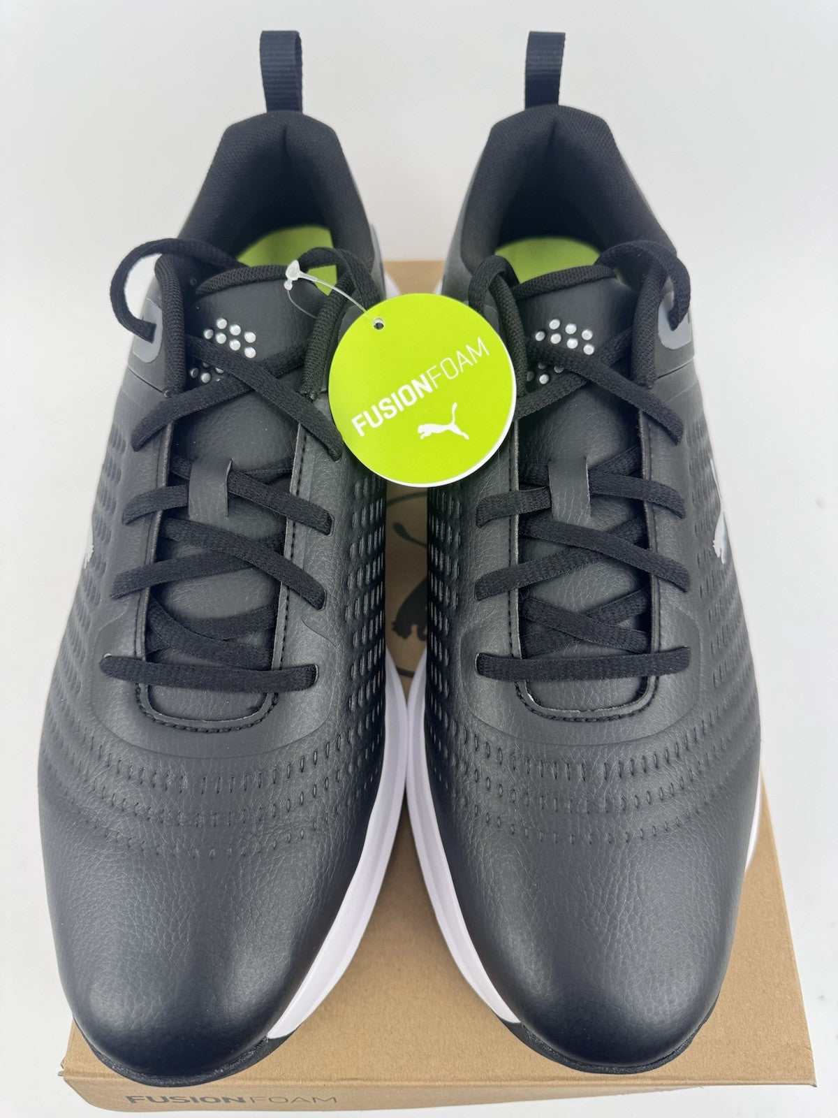 Puma Fusion Plus Spiked Golf Shoes Men's Size UK 9.5 Black Waterproof/320303