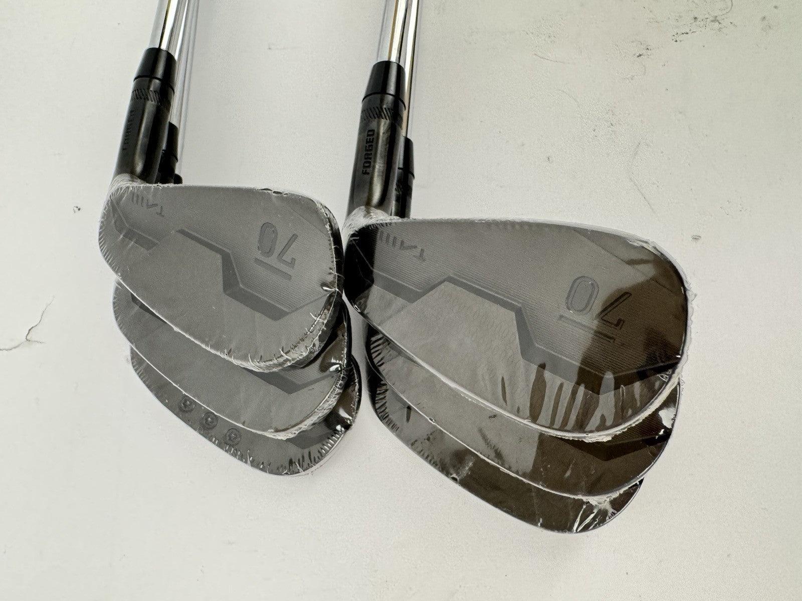 Sub70 TAII Irons 5-PW Blackout Forged AMT Black S300 Stiff Steel /New /3555914