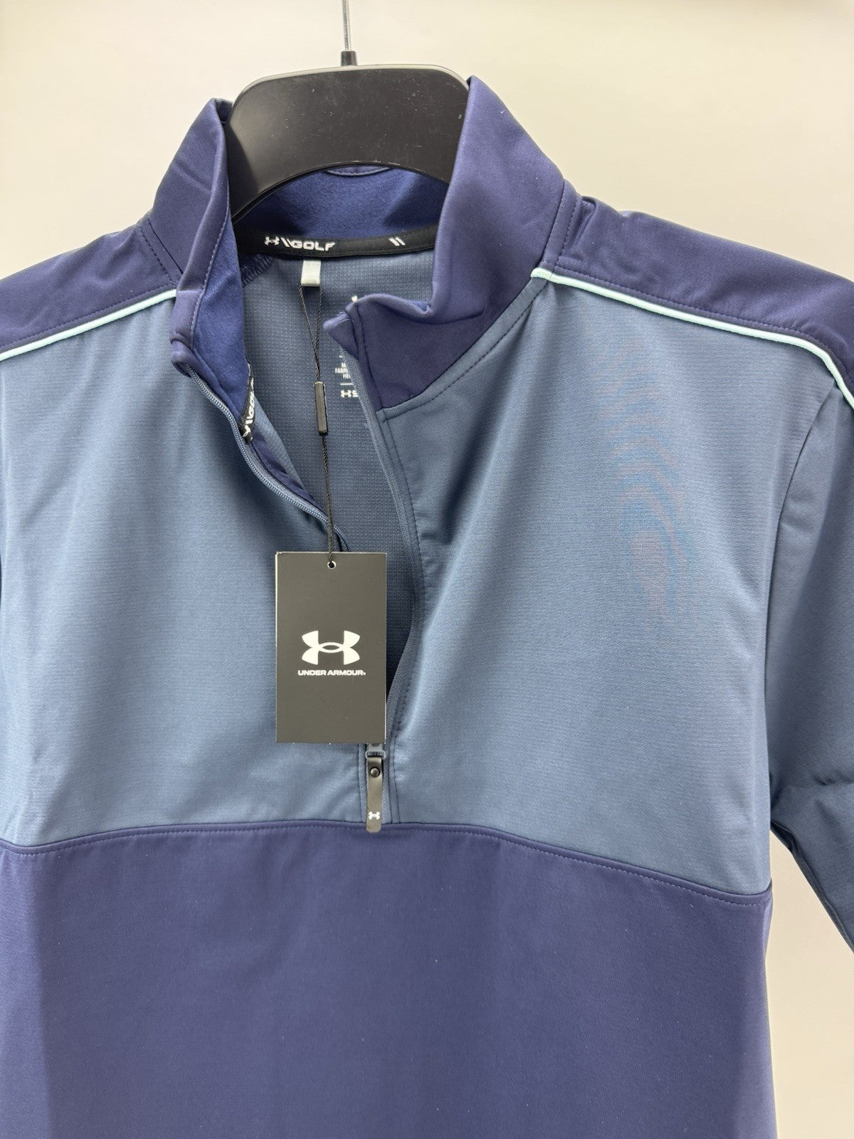 Under Armour Drive Wind 1/4 Zip Short Sleeve UK Medium /Navy /New /276765