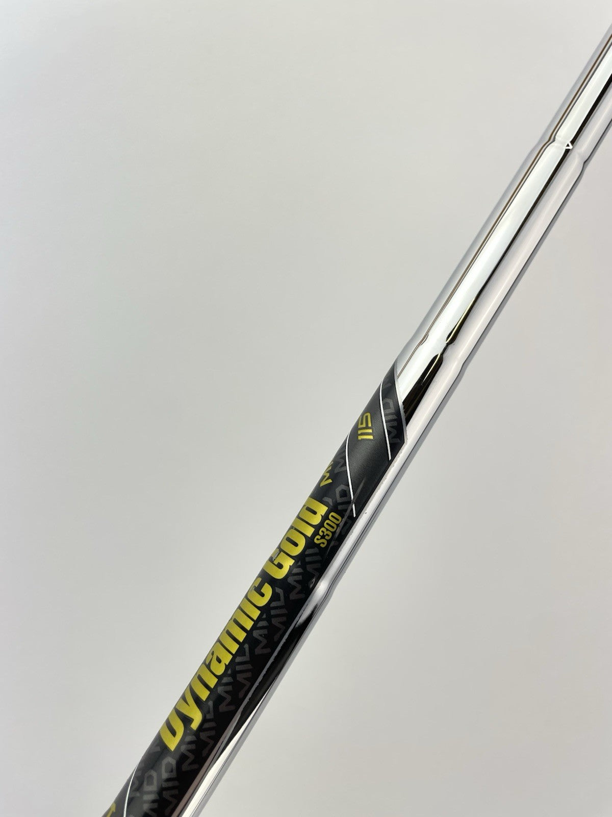 Dynamic Gold 115 Iron Shaft Mid S300 Stiff Flex Steel 36” /0.355 Tapered /299628