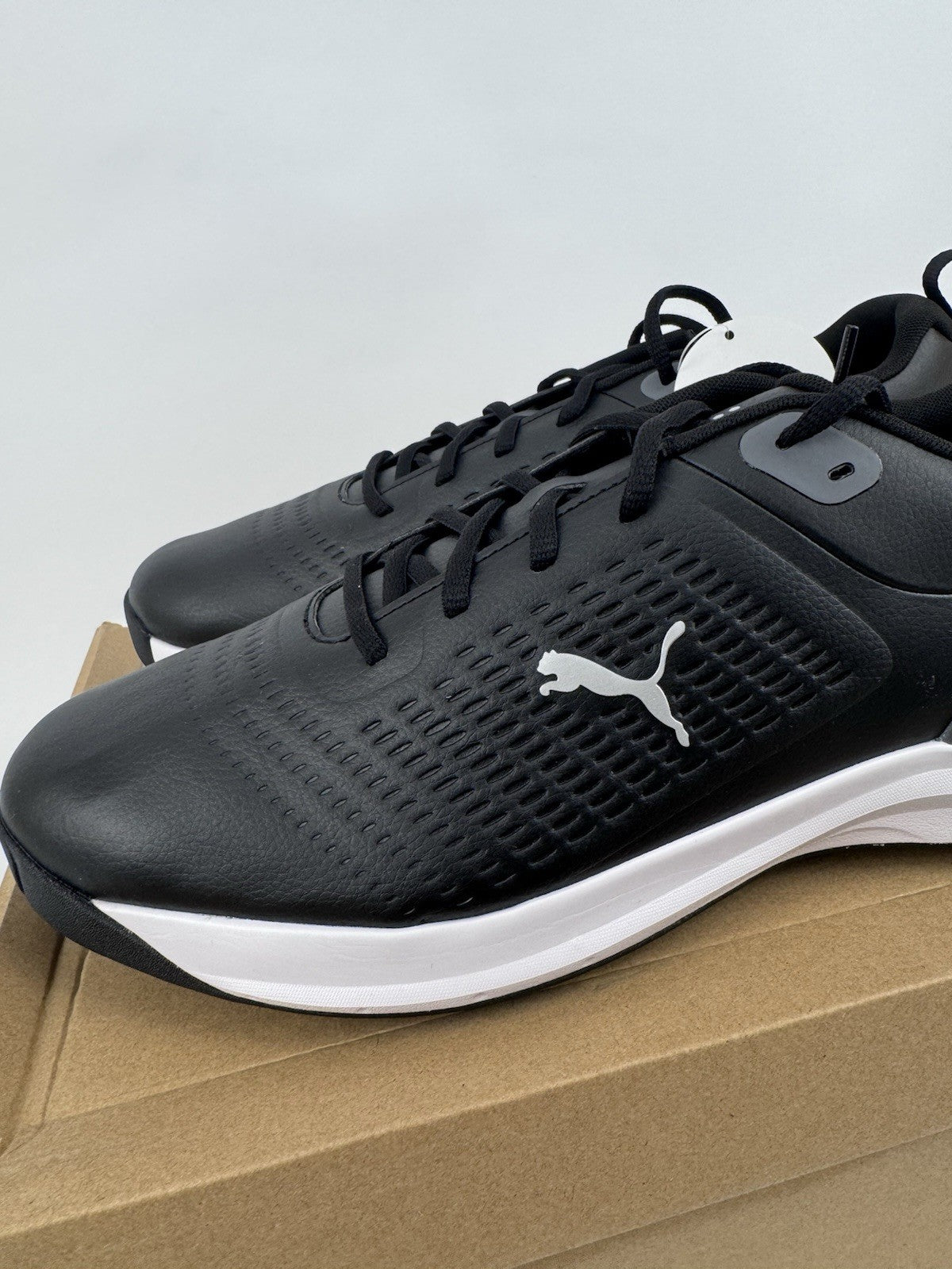 Puma Fusion Plus Spiked Golf Shoes Men's Size UK 12 Black Waterproof/320282