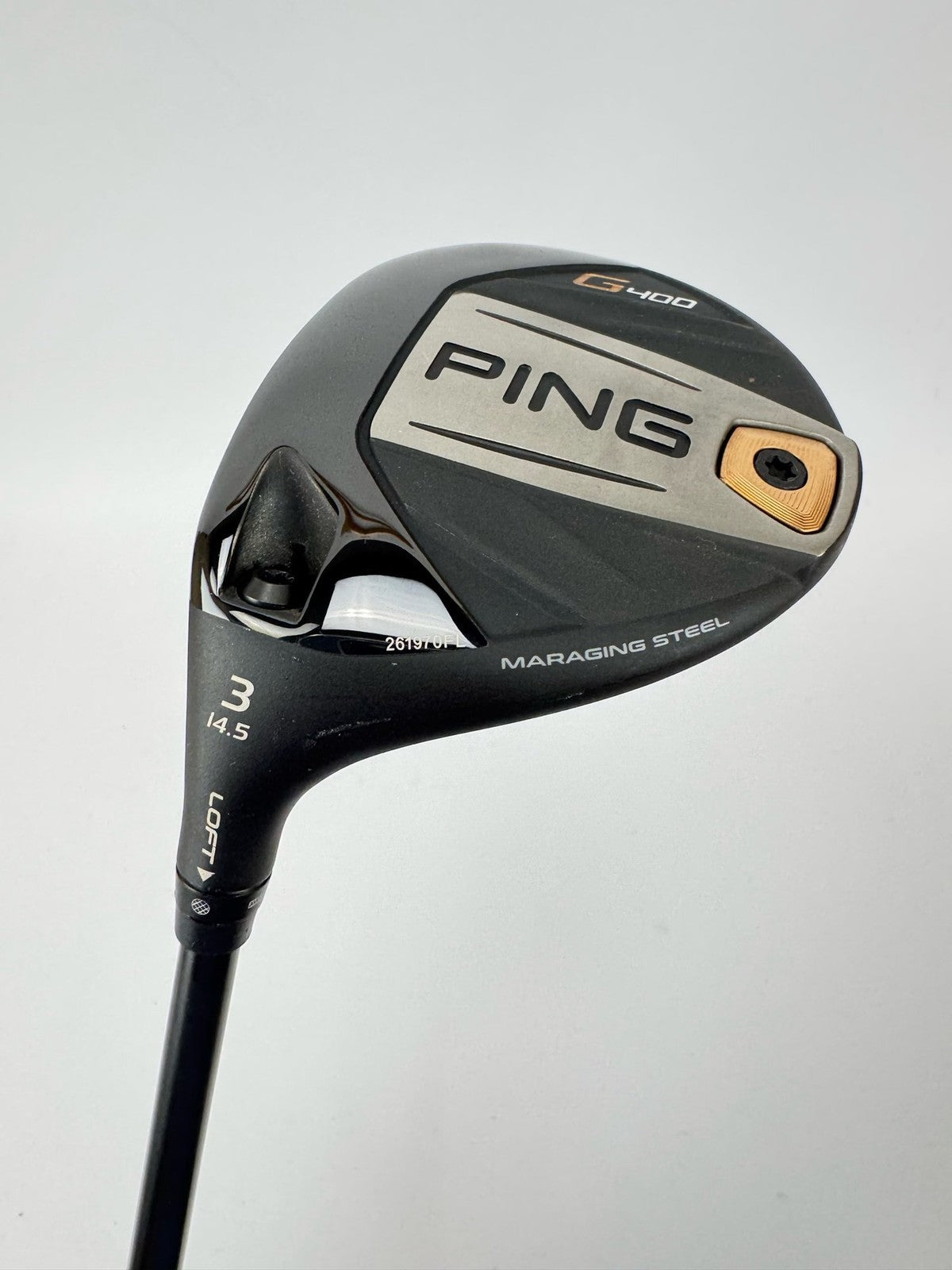 Ping G400 3 Wood Left Handed 14.5* Hzrdus Hand Crafted 6.0 Stiff Graphite/366510