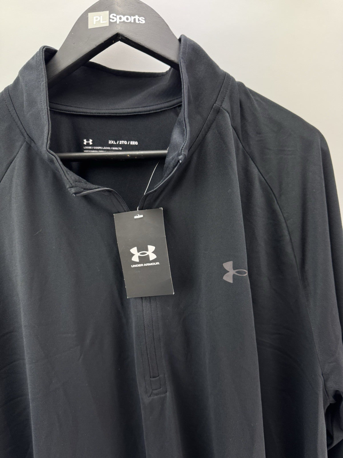 Under Armour Golf 1/4 Zip Tech Lightweight Pullover UK XXL /Black /New /285183