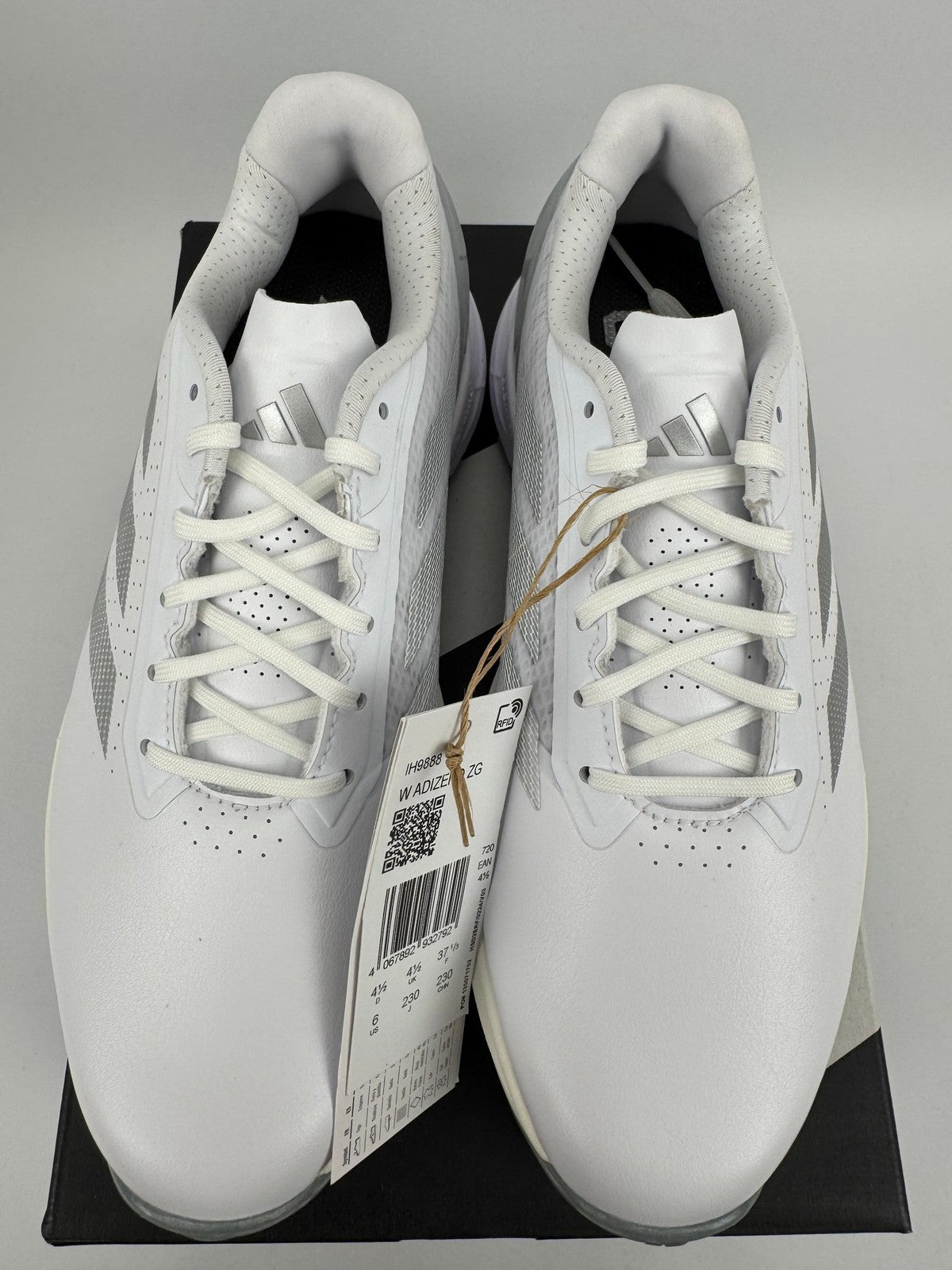 Adidas W Adizero ZG Golf Shoes Women's Size 4.5 UK White Spikeless/312484