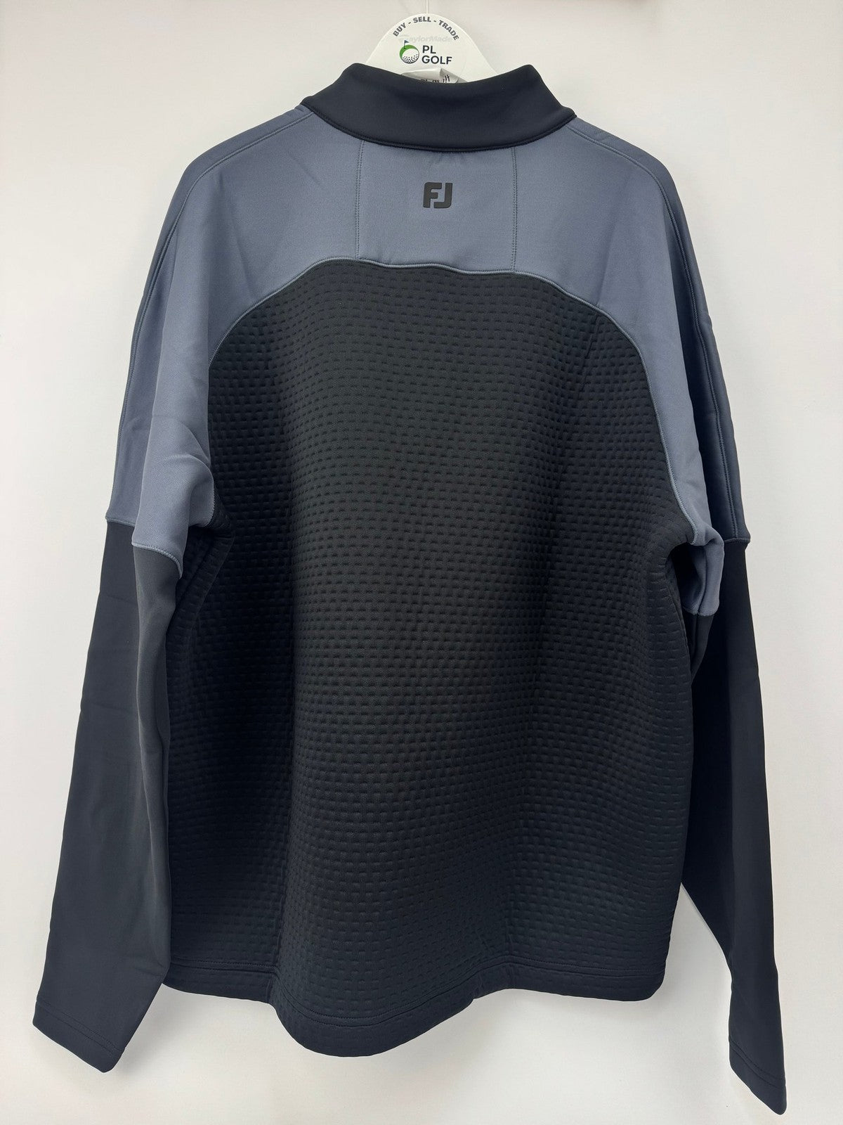 FootJoy ThermoSeries Jacquard Midlayer Men’s Size XXL Black/Charcoal/336176