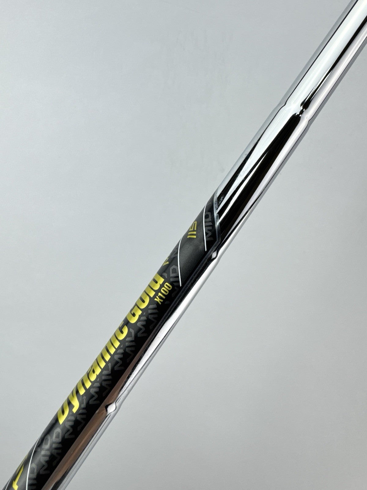 Dynamic Gold 115 Iron Shaft Mid X100 X Flex Steel 35.25” /0.355 Tapered /258935