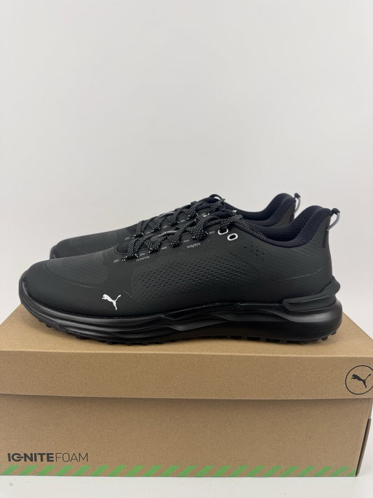 Puma IGNITE Elevate X Golf Shoes Men's Size UK 8.5 Black Waterproof/323330