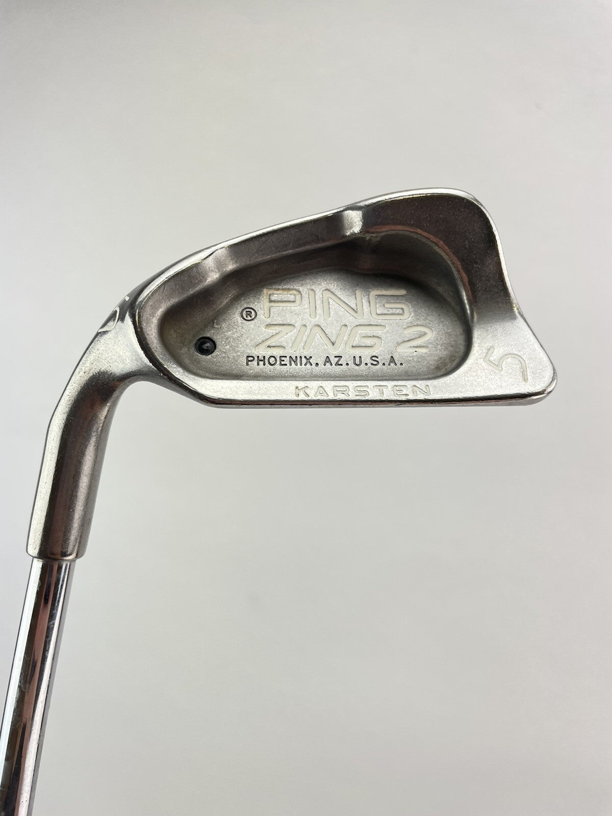 Ping Zing2 5 Iron Black Dot Stiff Flex Steel /Left Handed /New Grip /199861