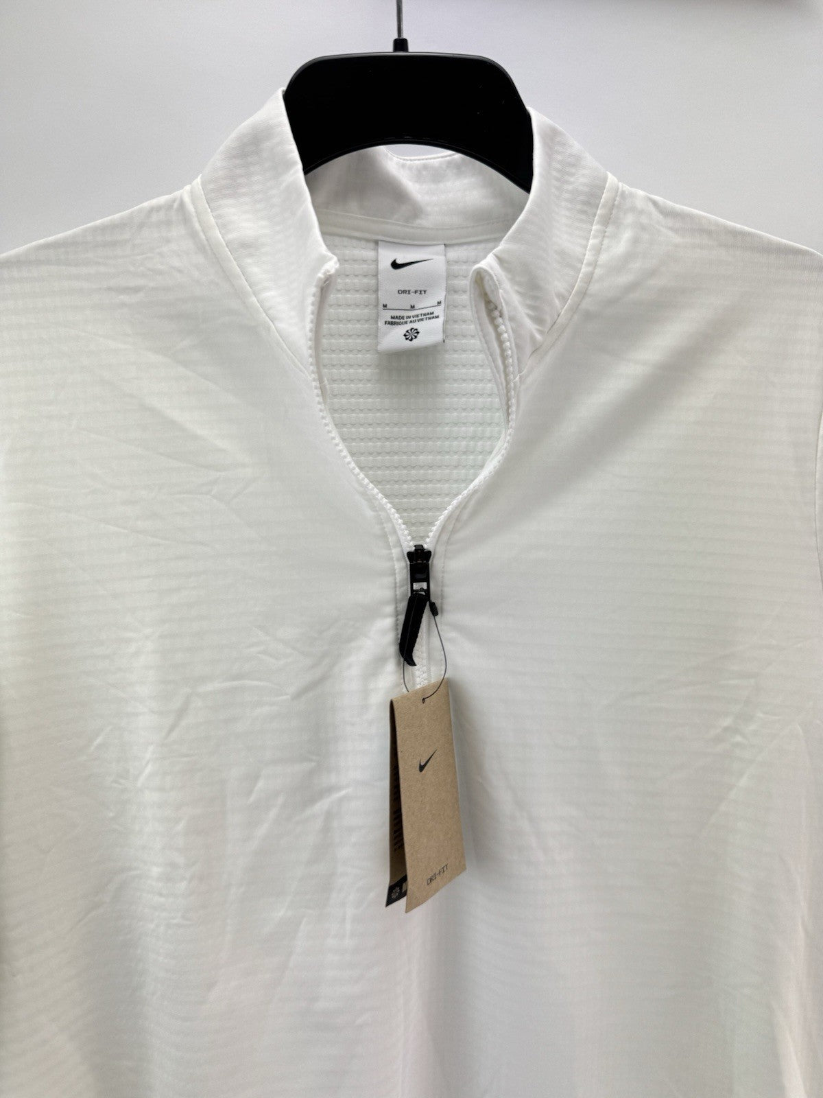 Nike Golf Pullover Victory 1/2 Zip /Light Grey /UK Medium /White /New /276893