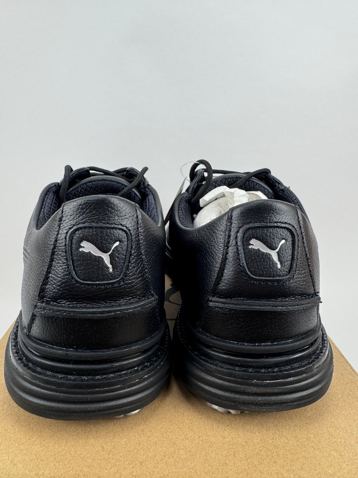 Puma Royale Spiked Golf Shoes Men's Size UK 10 Black Waterproof Comfort/320995