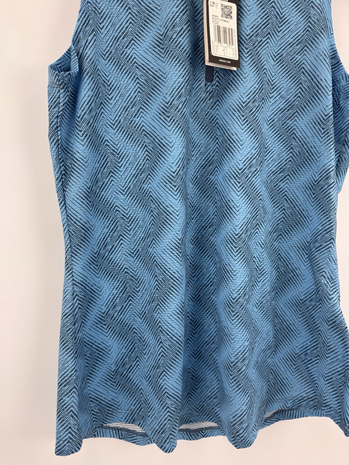 Ladies adidas Ultimate365 Ottoman Printed Sleeveless Polo Size UK Small /318115