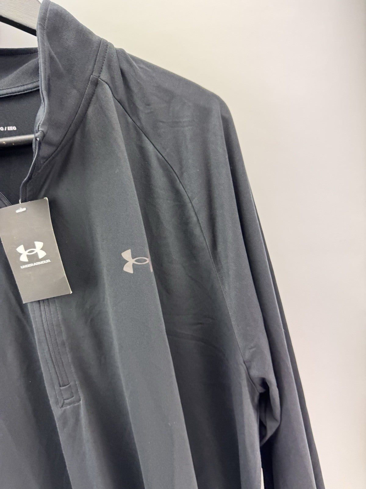 Under Armour Golf 1/4 Zip Tech Lightweight Pullover UK XXL /Black /New /285184