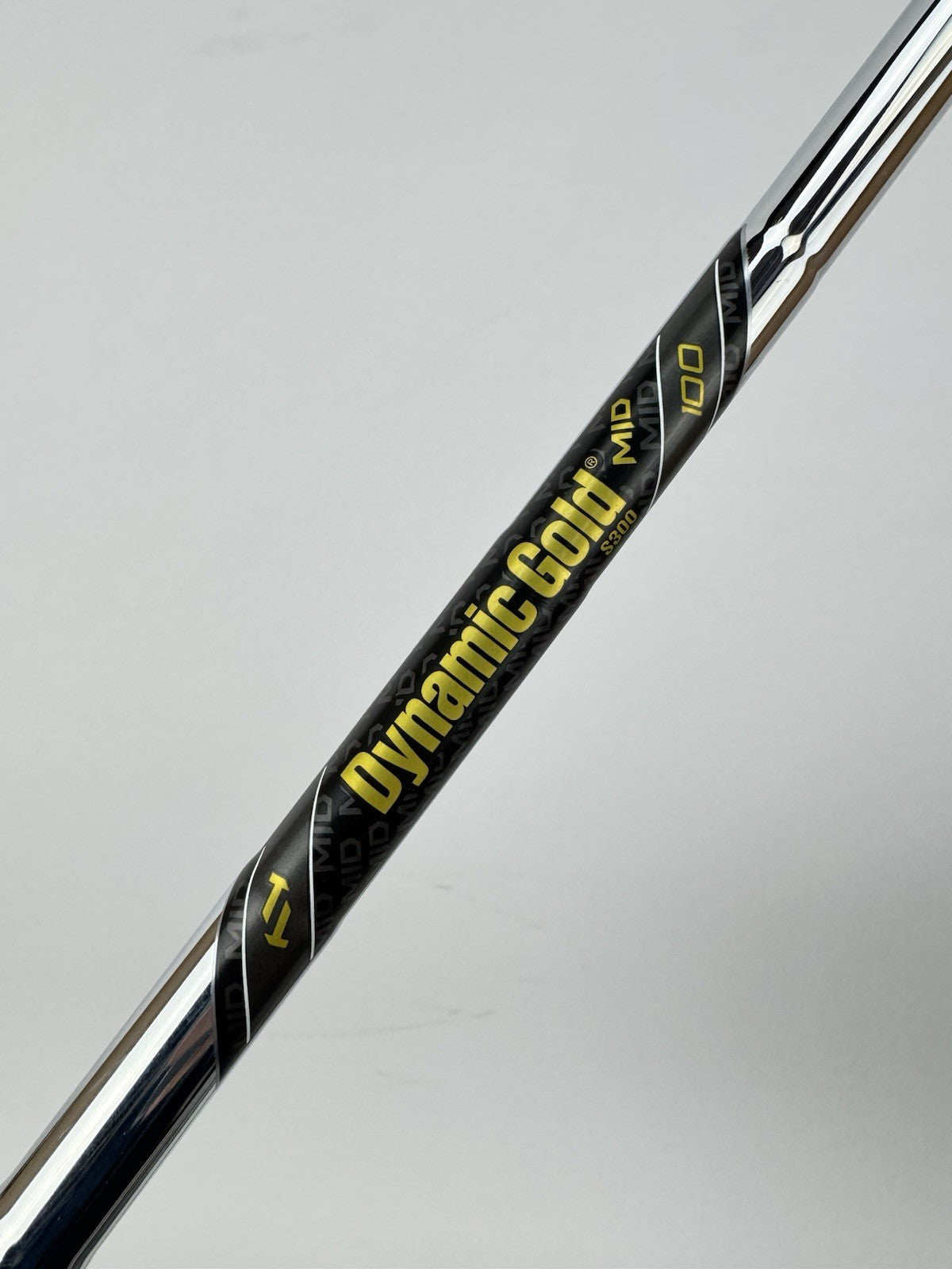 Dynamic Gold Mid 100 Iron Shaft S300 Stiff Flex Steel 35.5”/0.370 Parallel/348490