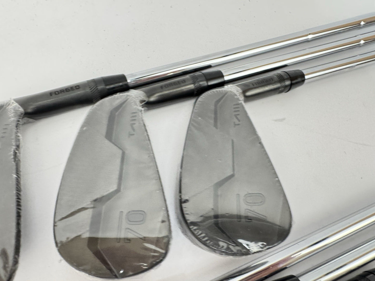 Sub 70 TAII Irons 5-PW Forged Blackout Mid 115 S300 Stiff Flex Steel /New /351594