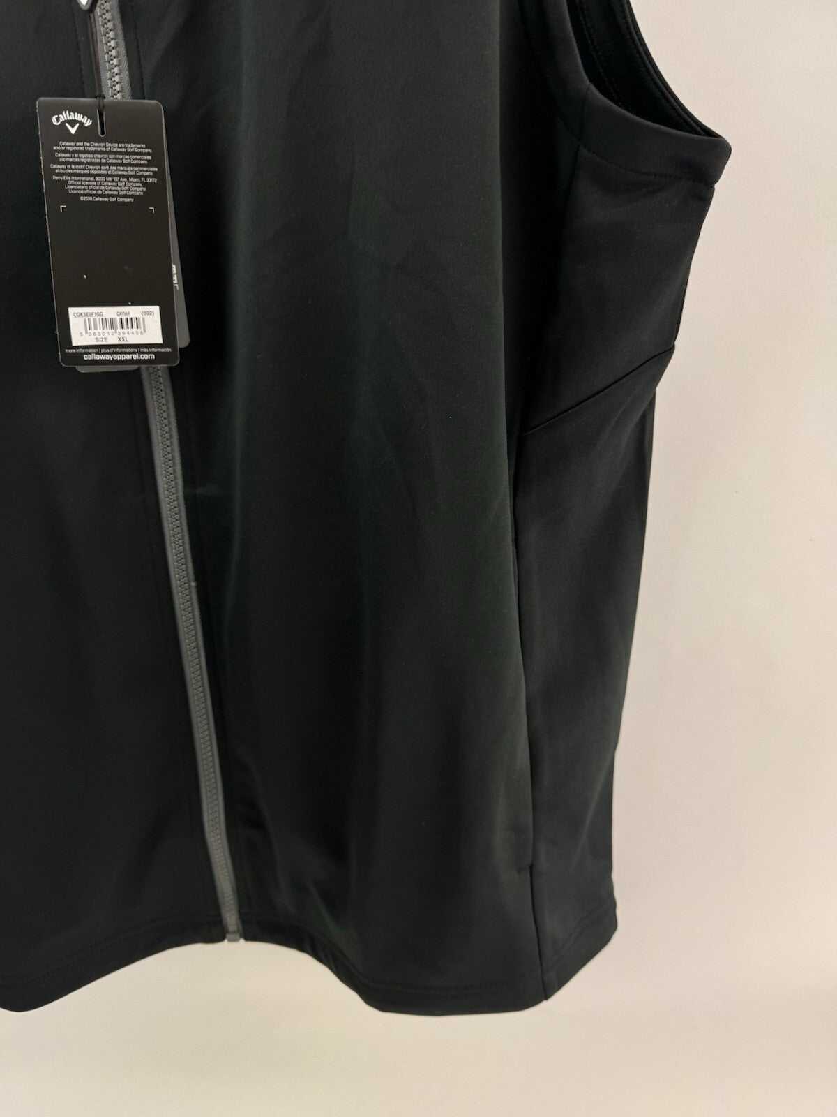 Callaway Mens Thermal Gilet High Gauge UK XXL /Full Zip /Black /New /217116