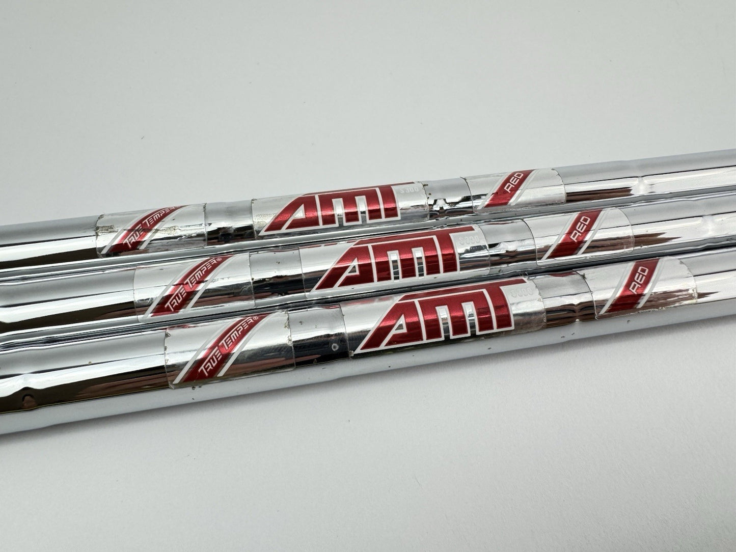 AMT Red Wedge Shaft Set (3) S300 Stiff Flex Steel 0.355 Tapered /267164
