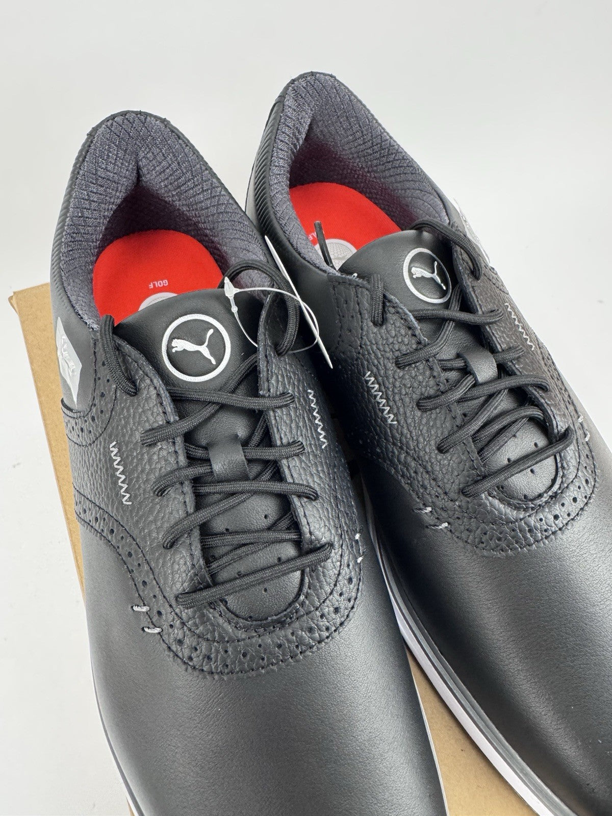 Puma Avant Golf Shoes Men's Size UK 10.5 Waterproof Black Premium/318415