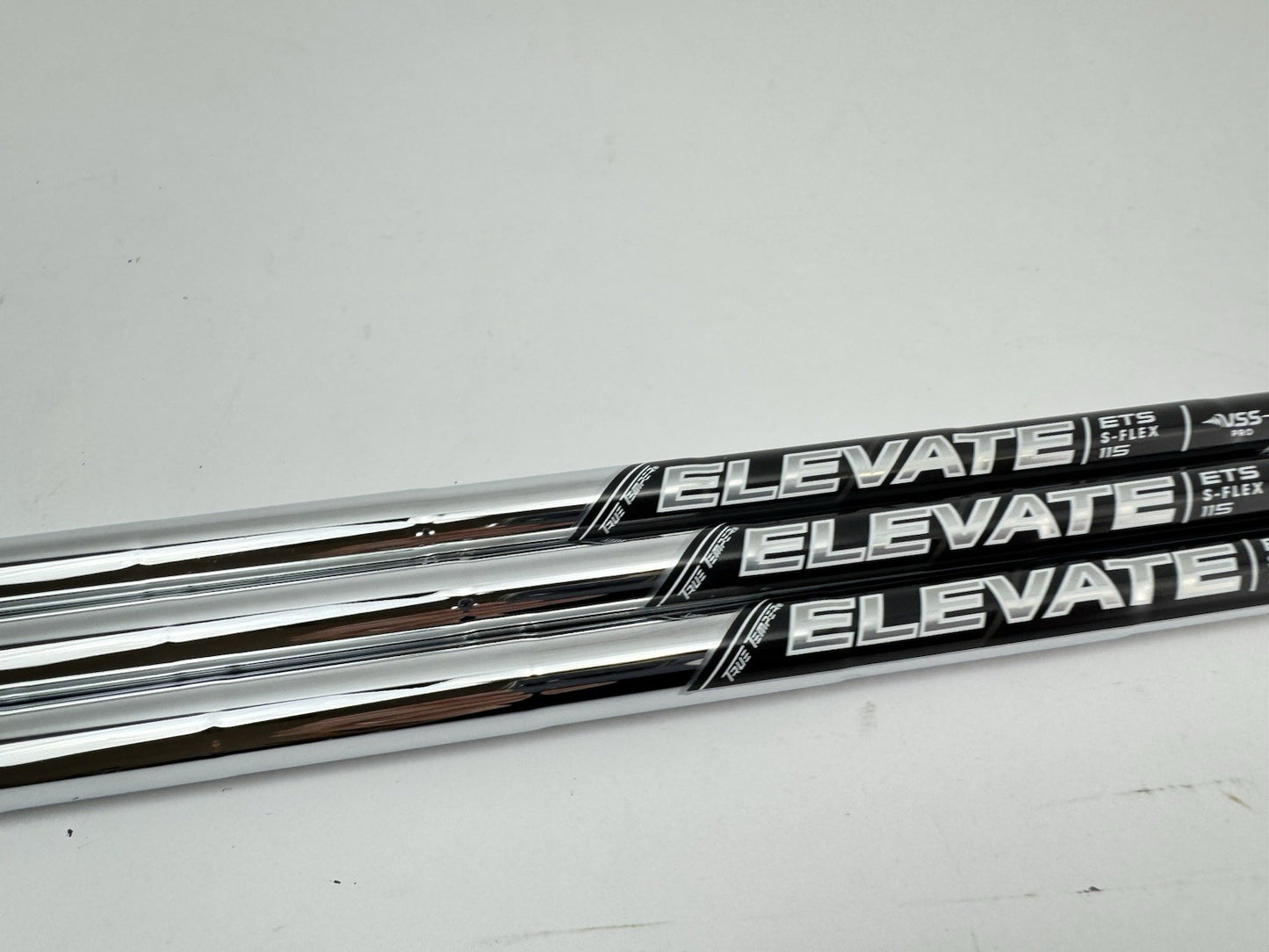 Elevate Pro Wedge Shaft Set (3) Vss 115 Stiff Steel +1/2” /0.355 Tapered /271721