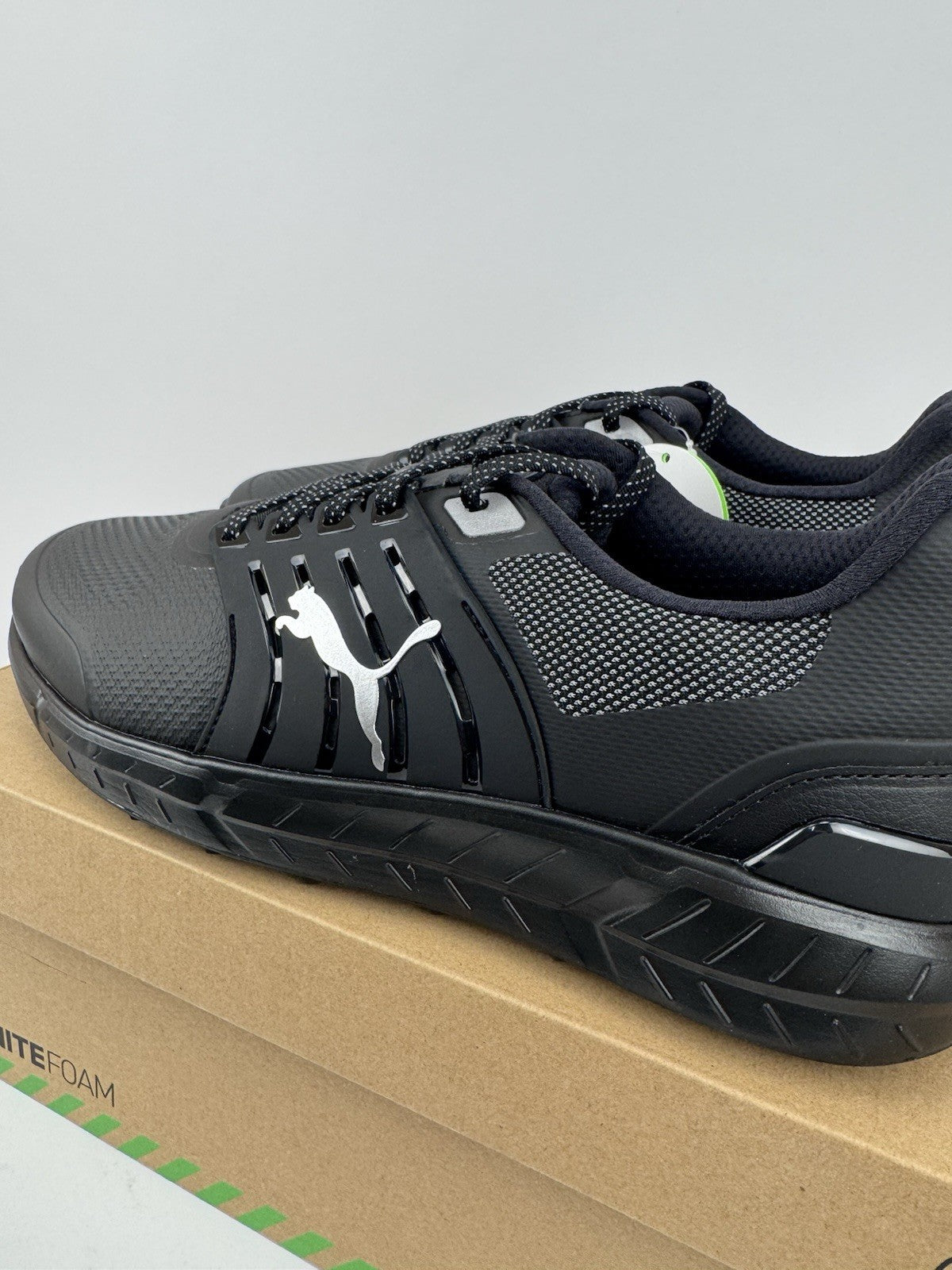 Puma Ignite Elevate 2 Tour Men's Golf Shoes Size UK 9 Black Waterproof/323073