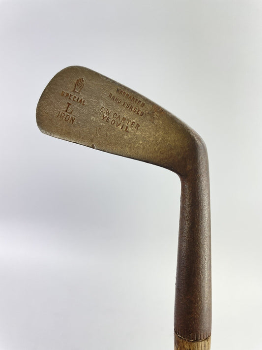 Hickory Golf Club Special Hand Stamp Ladies Iron “C.W Carter Yeovil” 38.5” /45620