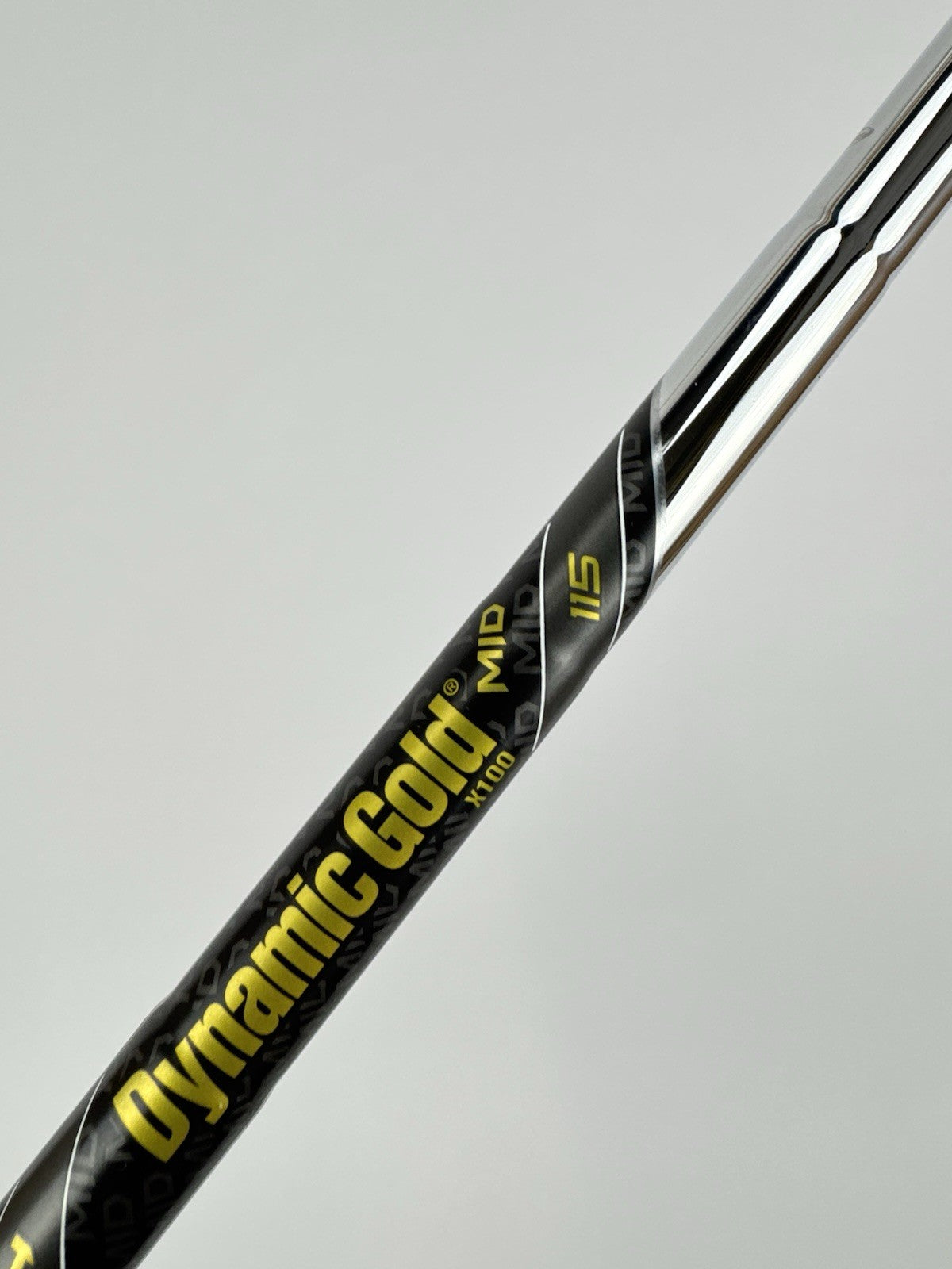 Dynamic Gold Mid 115 Iron Shaft X100 X Flex Steel 35.25” /0.355 Tapered /328156