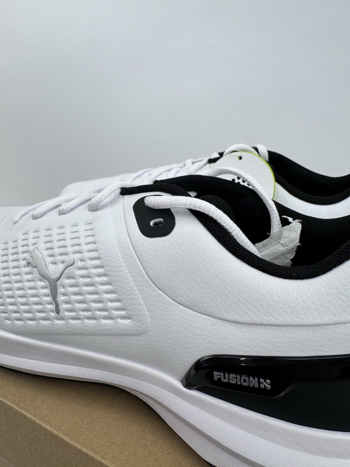 Puma Fusion Foam Fusion Plus Golf Shoes Mens 10.5 White Black Regular Fit/318633