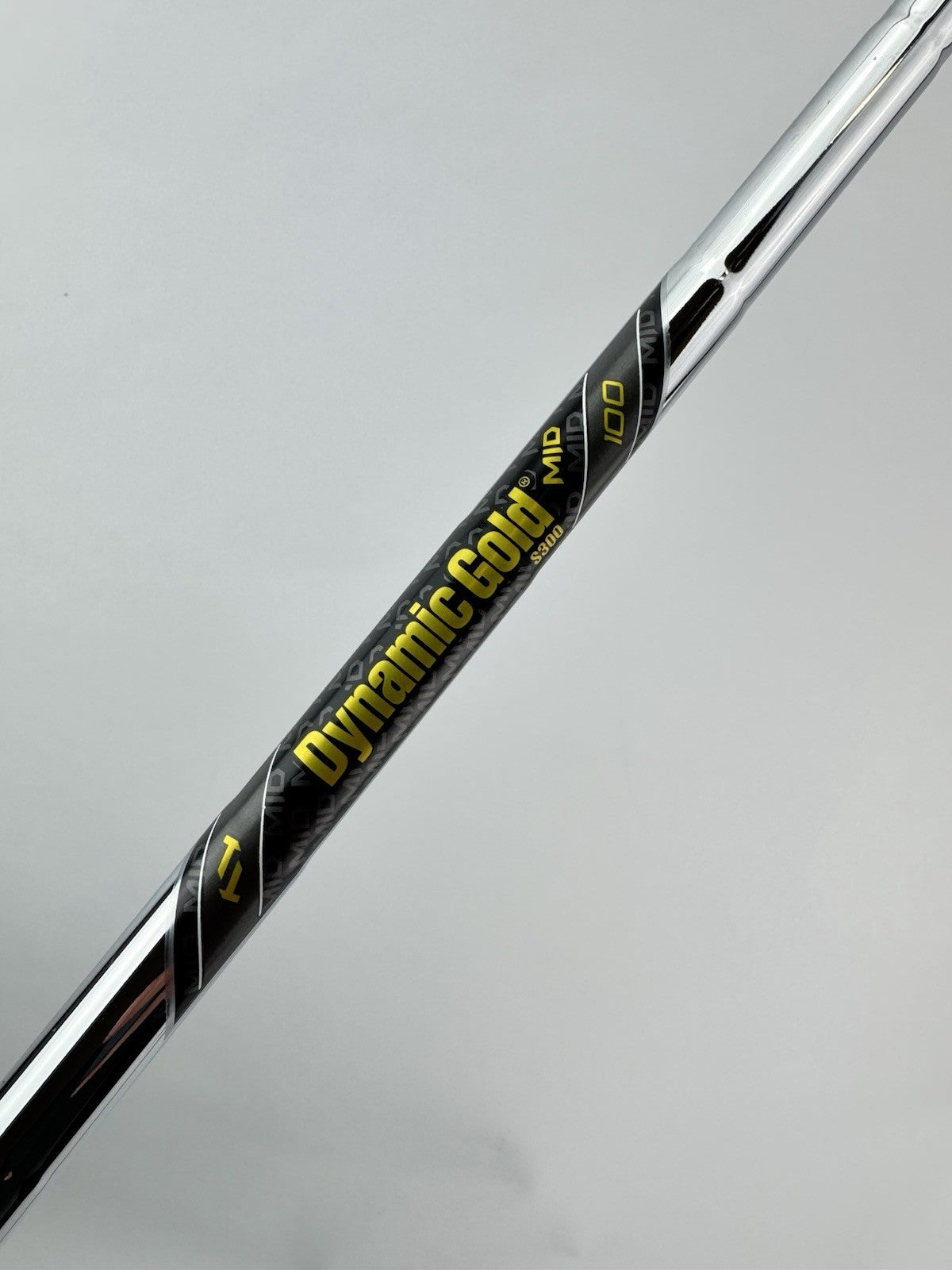 Dynamic Gold Mid 100 Iron Shaft S300 Stiff Flex Steel 35.5”/0.355 Tapered /293960