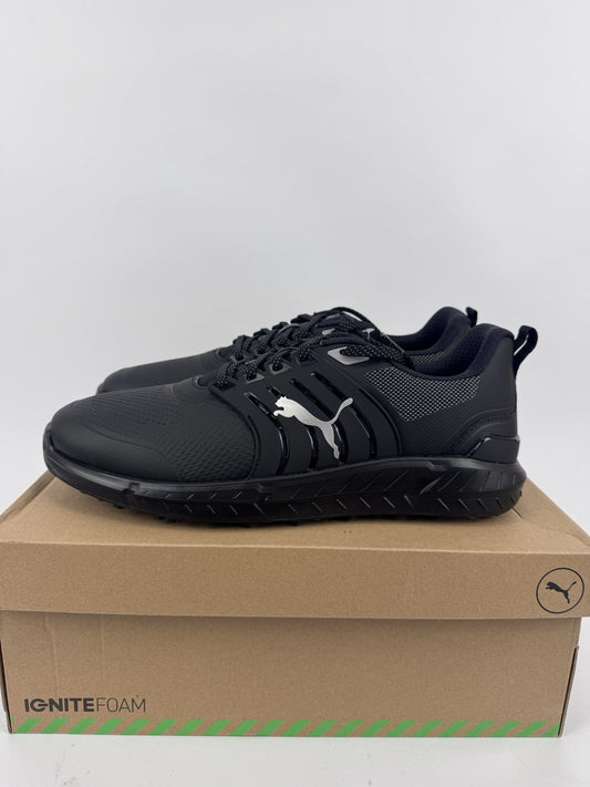 Puma Ignite Elevate 2 Tour Men's Golf Shoes Size UK 10.5 Black Waterproof/319200