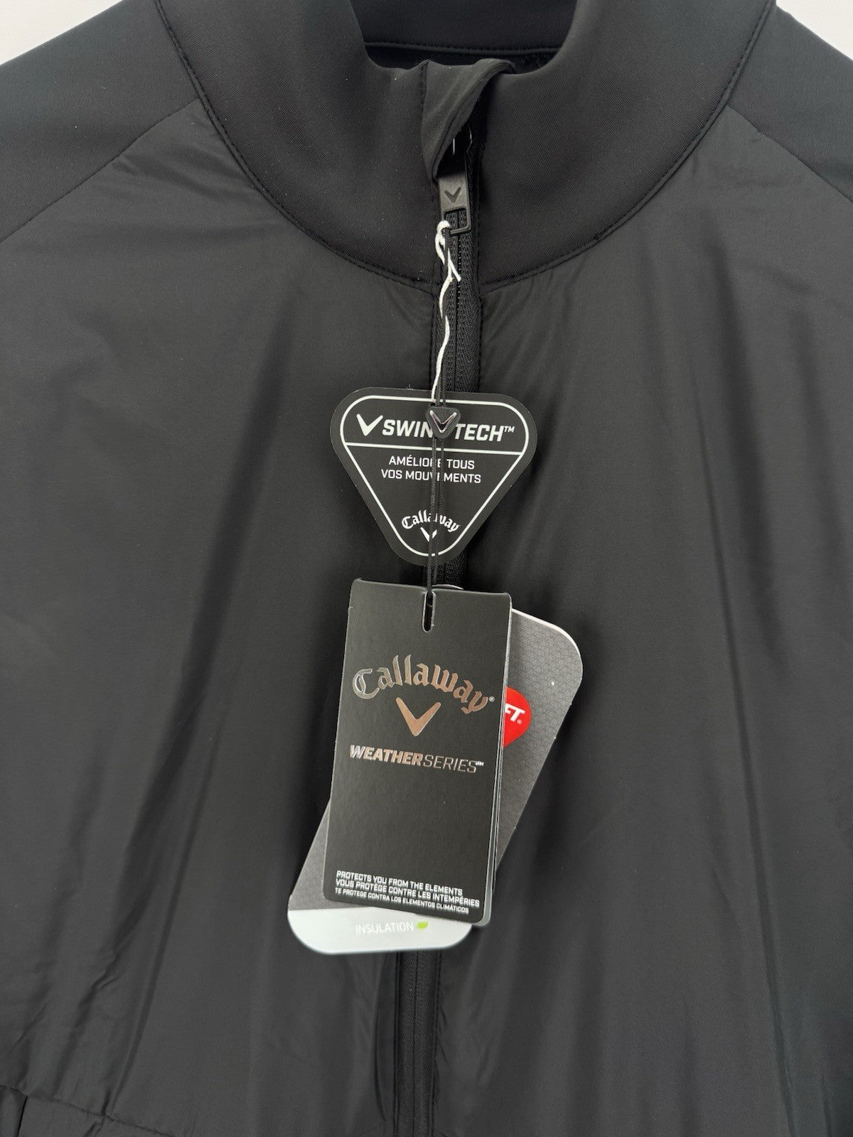 Callaway Weather Series Mens Golf Jacket Black Caviar Size Large/323901