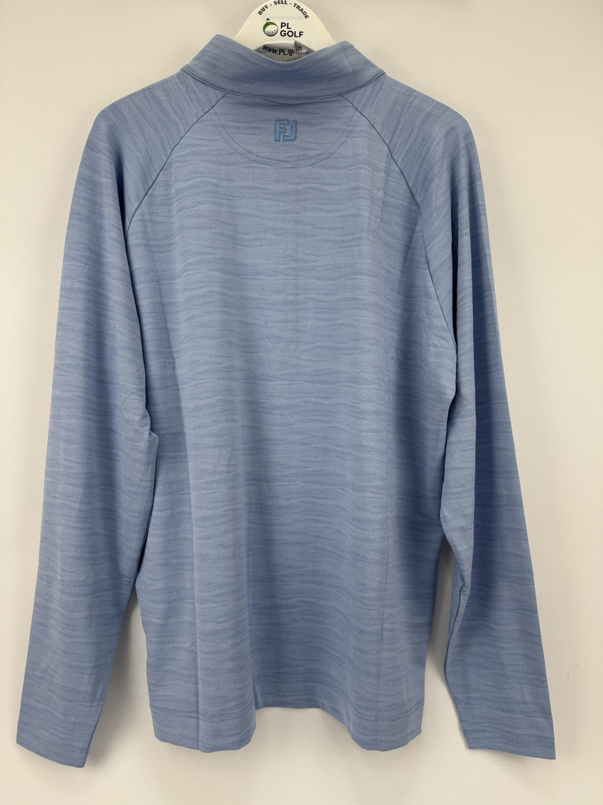 FootJoy Golf Wave Jacquard Chill-Out Zip Pullover Men's Size XL Blue Jay/330417
