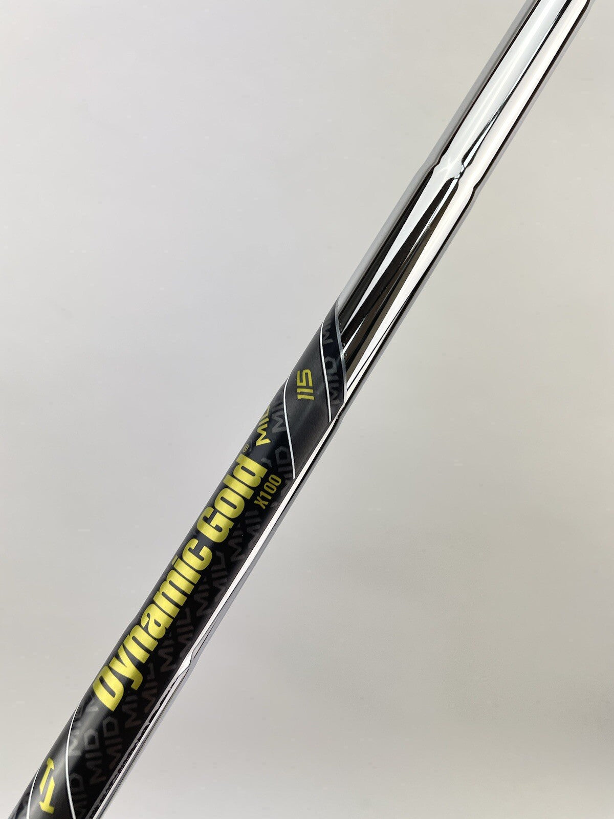 Dynamic Gold 115 Iron Shaft MID X100 X Flex Steel 35" /0.370 Parallel /183325