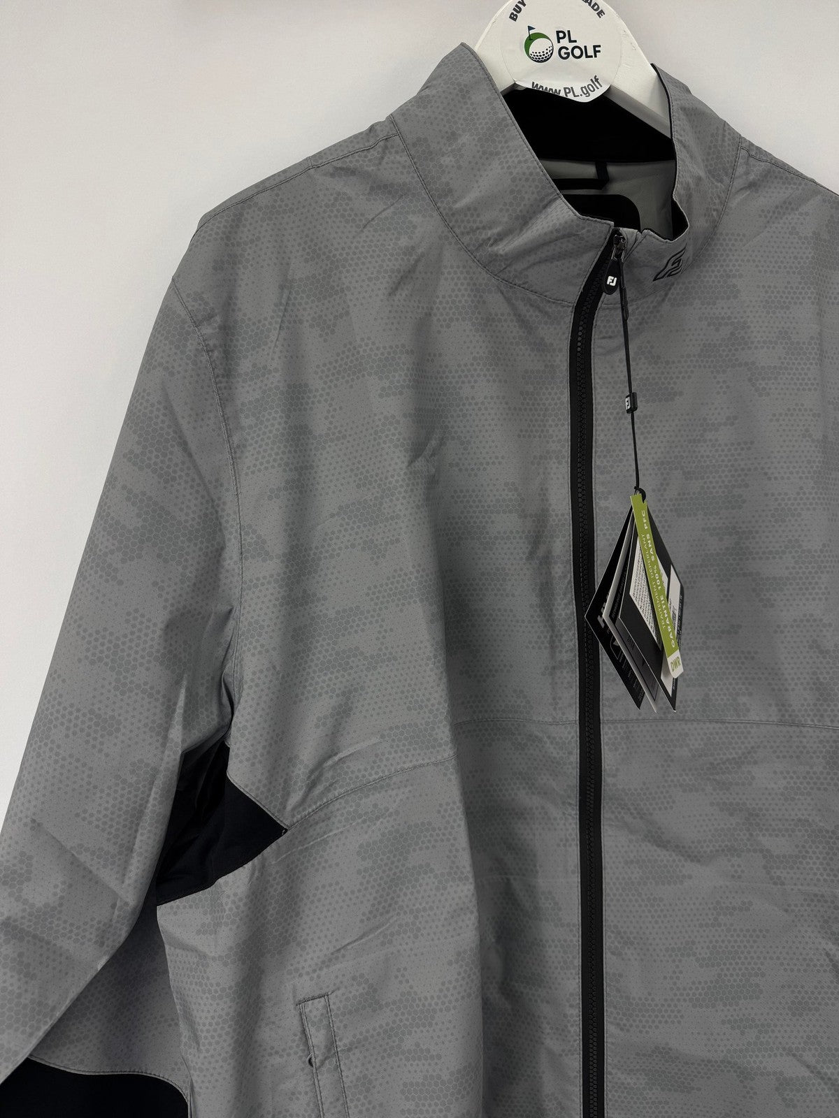 FootJoy Hydrolite X Jacket Mens Size M Grey Camo Waterproof Lightweight/337683