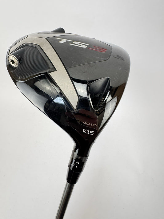 Titleist TS3 Driver 10.5* UST Helium F4 Stiff Graphite /New Shaft + Grip /348800